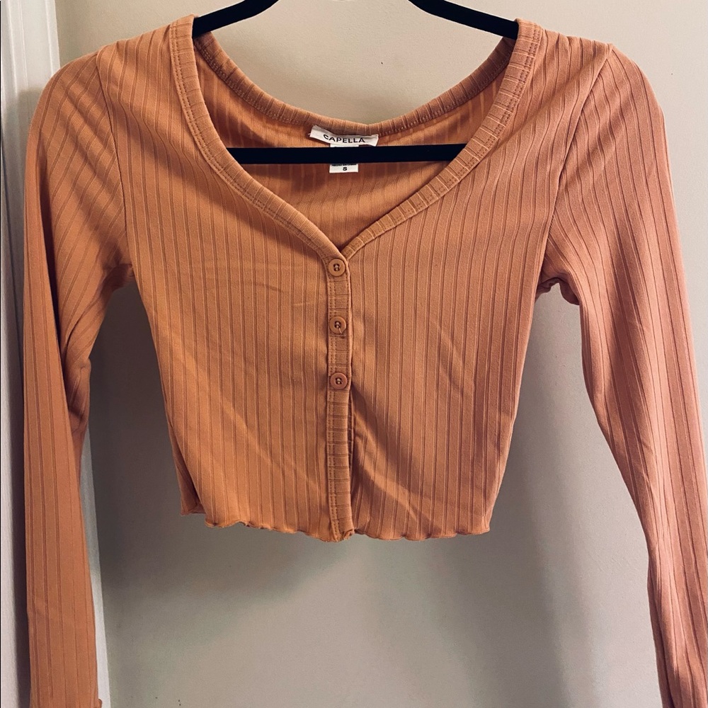 Buttoned crop top